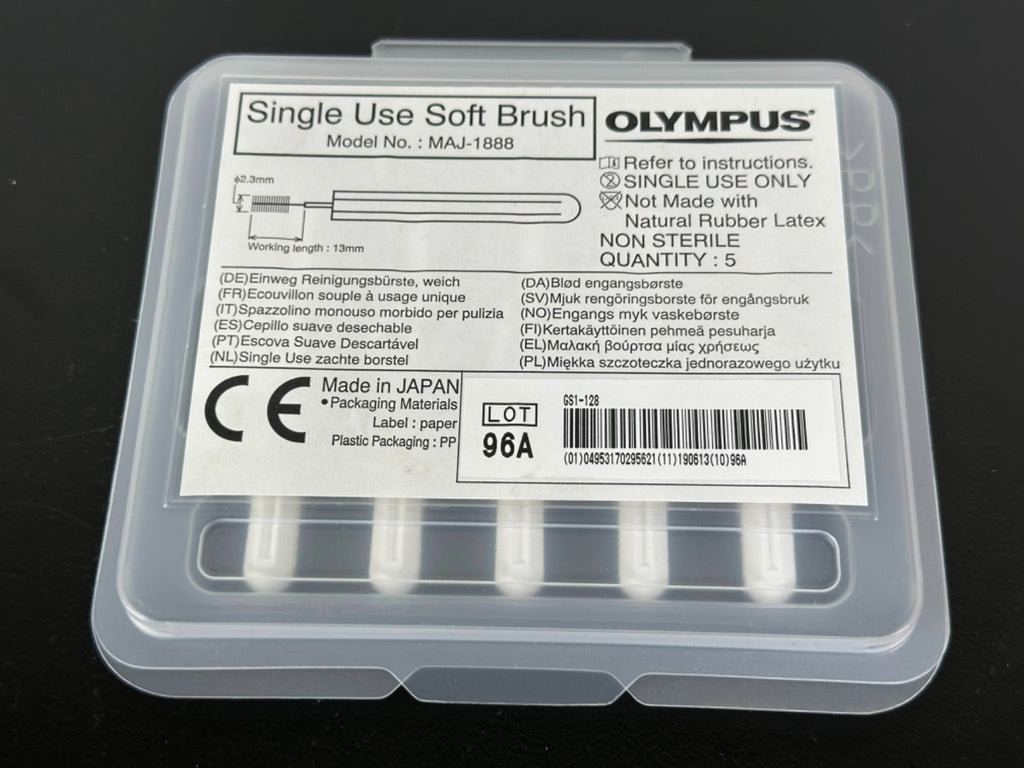 Olympus MAJ 1888 Single Use Soft Brush Endoscope Cleaning Brush 5/Pack0