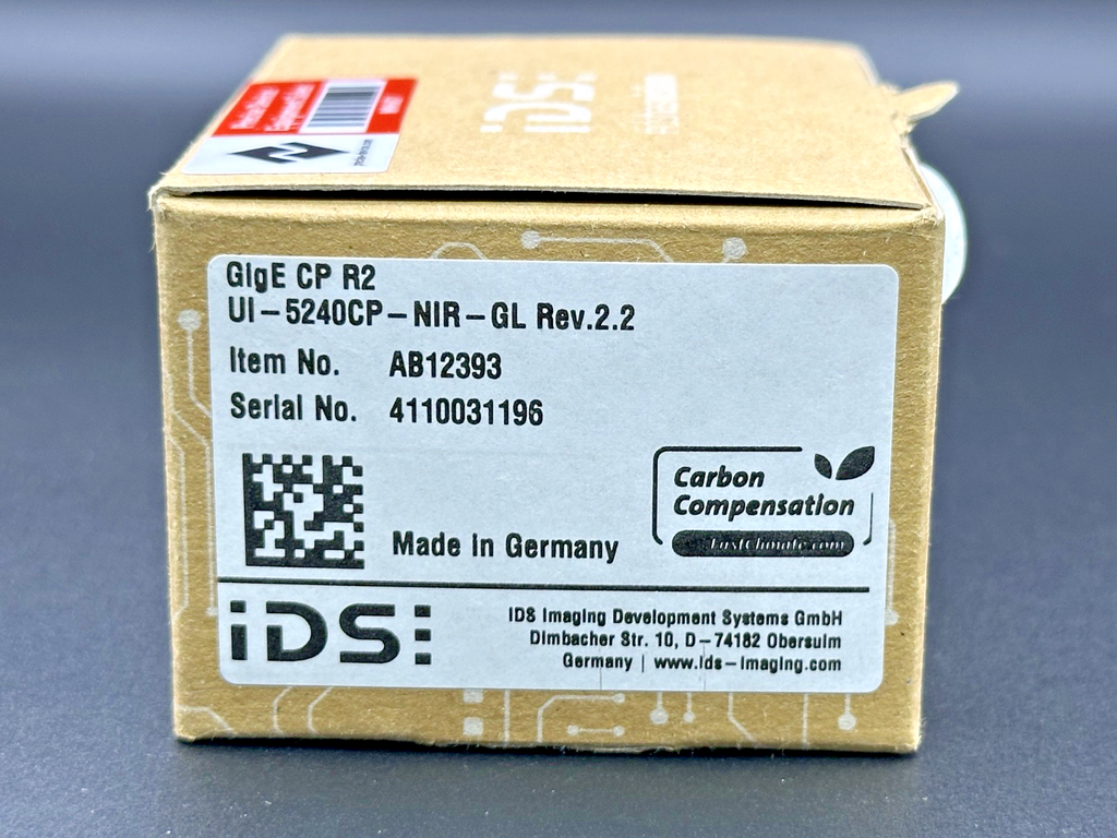 IDS UI 5240CP NIR GL Rev.2.2 GigE NIR Industrial Camera AB12393 New Open Box1
