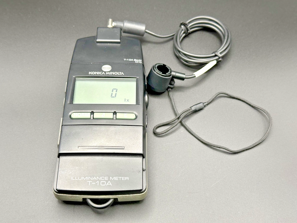 Konica Minolta T 10MA Illuminance Light Meter Mini Receptor Head & Case1