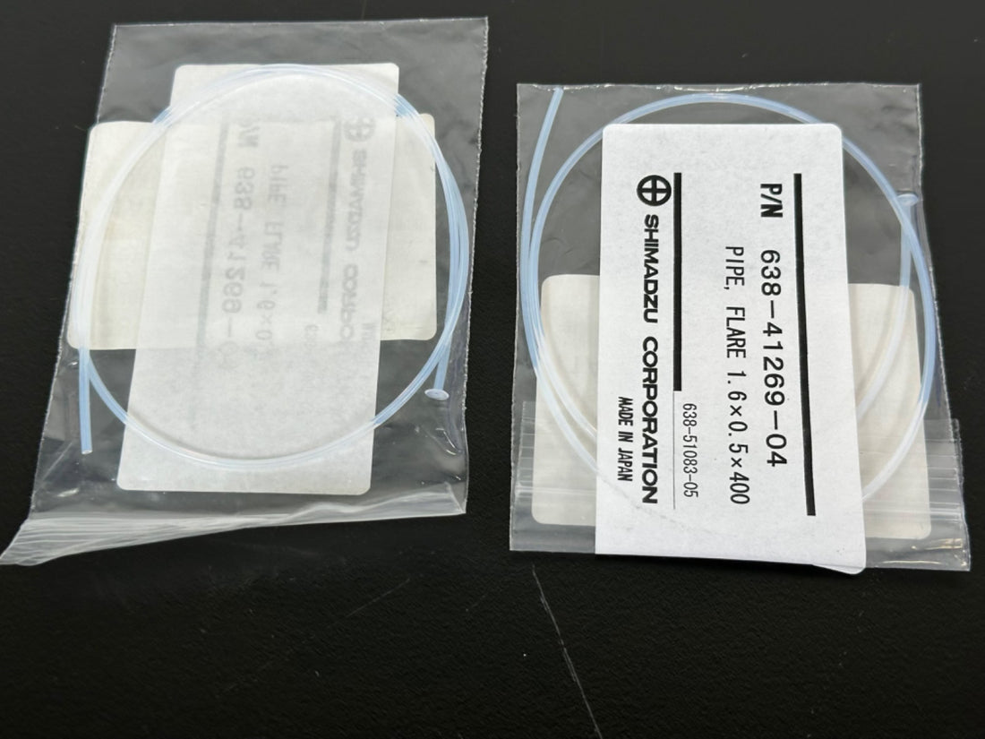 Lot of 2 Shimadzu 638 41269 04 Pipe Flare Tubing 1.6x0.5x400 HPLC LC New0