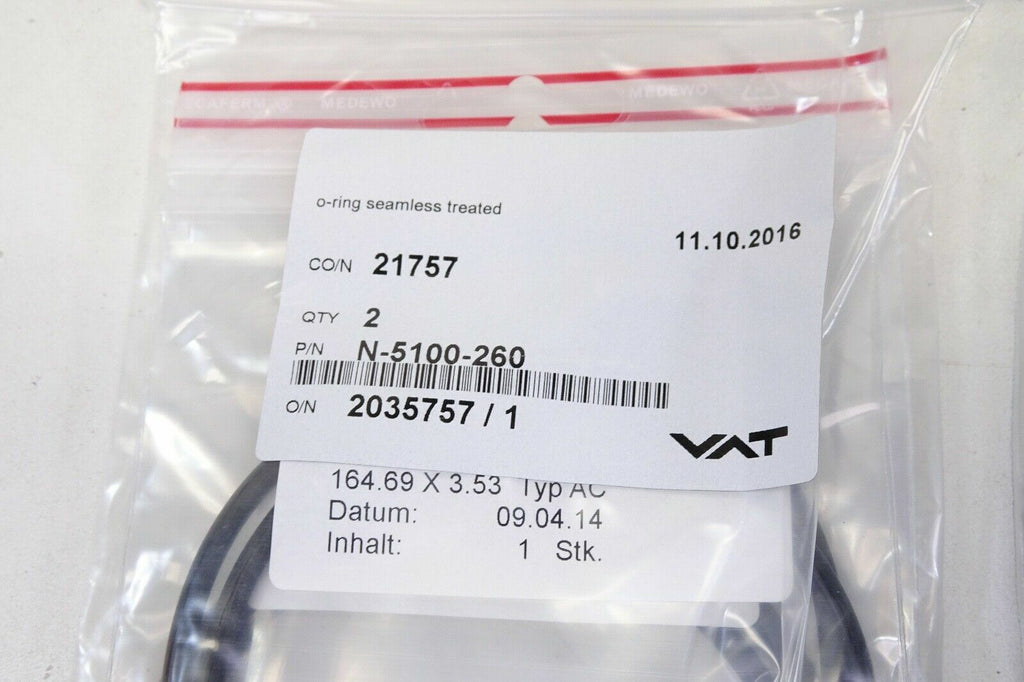 Lot of VAT Valve O rings 356359, 467661, N 5100 260, 411533,3