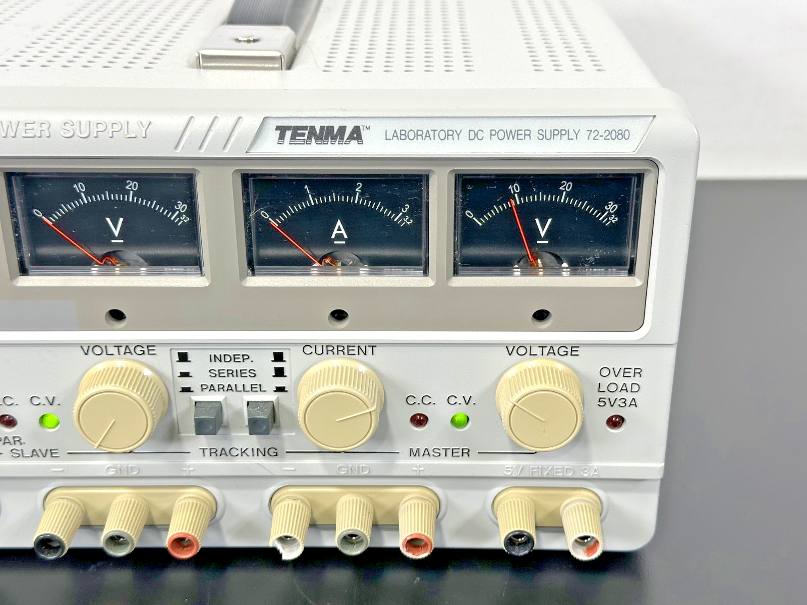Tenma 72 2080 Triple Output DC Laboratory Power Supply 30V 3A Powers On Working2