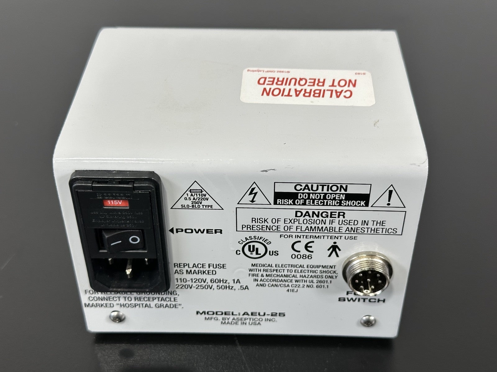 Aseptico AEU 25 Dental Electric Motor Control Unit Model AEU 25 Parts2