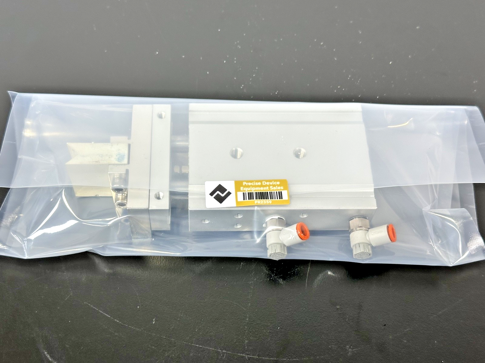 SMC 11 CXSL25TN 30 Z7 Pneumatic Cylinder w/ Auto Switches Used Untested4