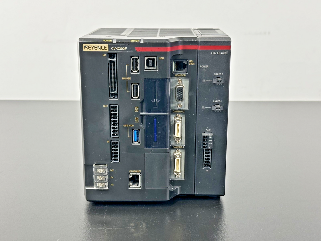 Keyence CV X302F Vision Controller w/ CA DC40E Expansion Unit0