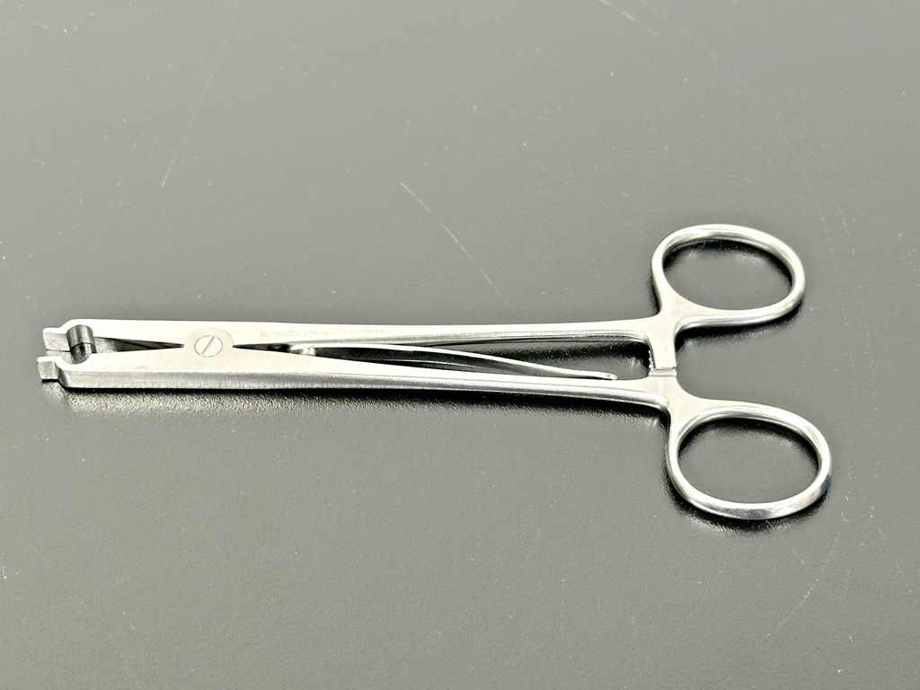 Ruggles Stainless Germany Michel Clip Applying Forceps Surgical Instrument0