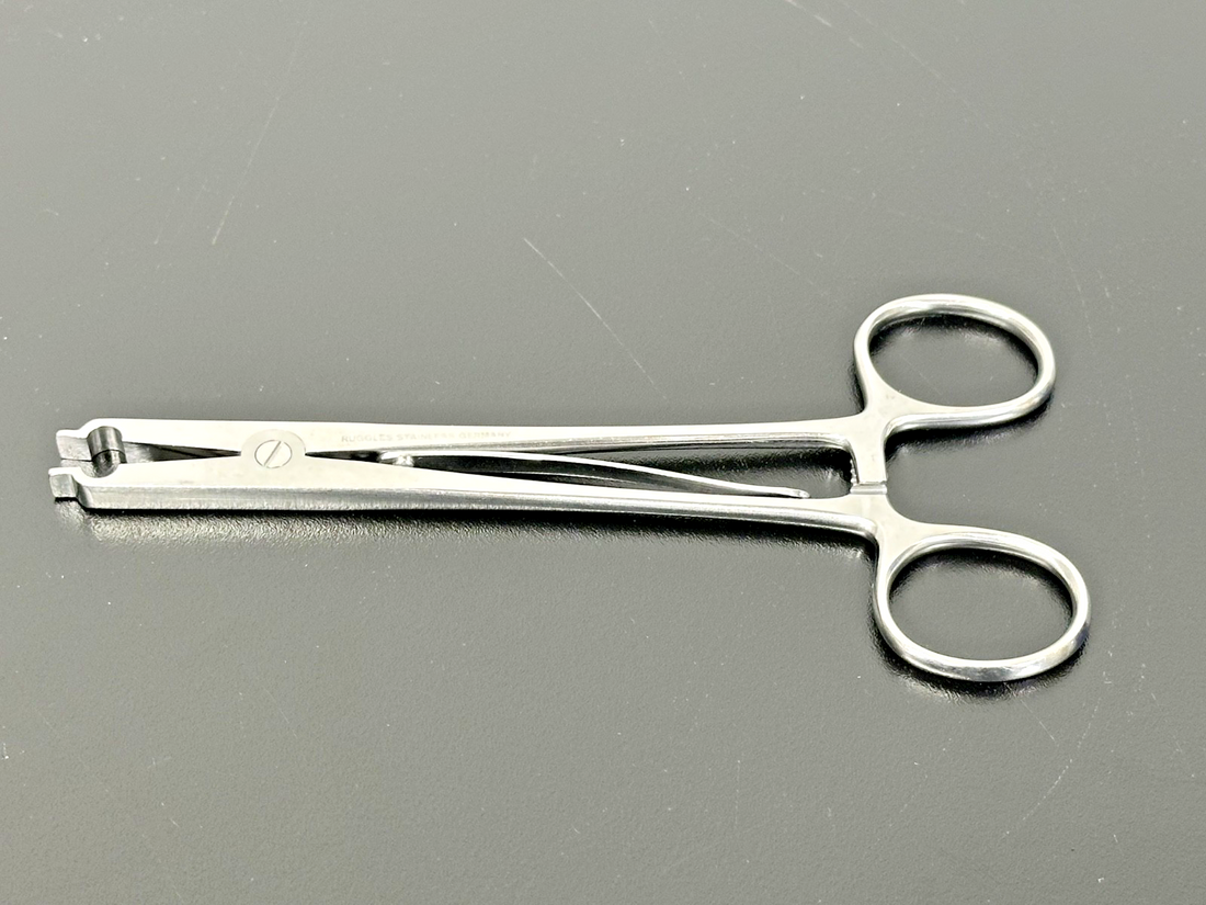 Ruggles Stainless Germany Michel Clip Applying Forceps Surgical Instrument0