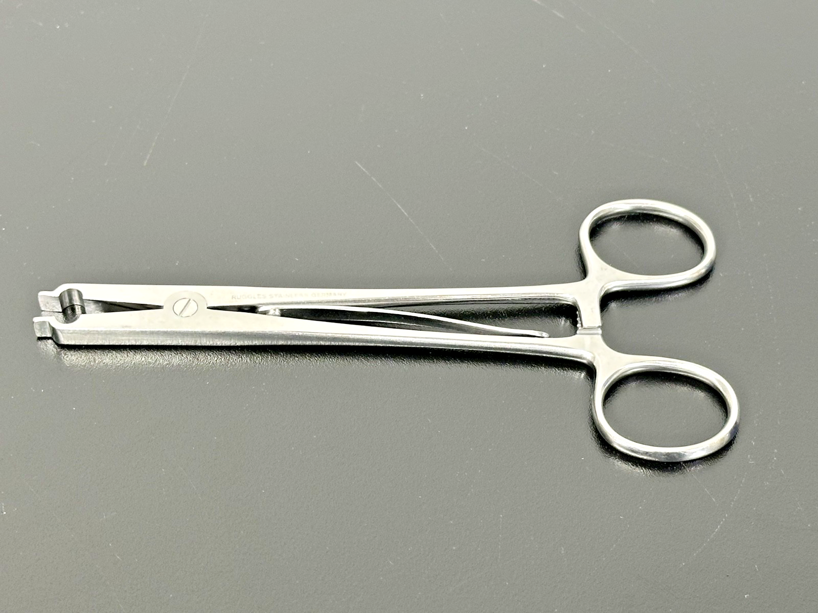 Ruggles Stainless Germany Michel Clip Applying Forceps Surgical Instrument0