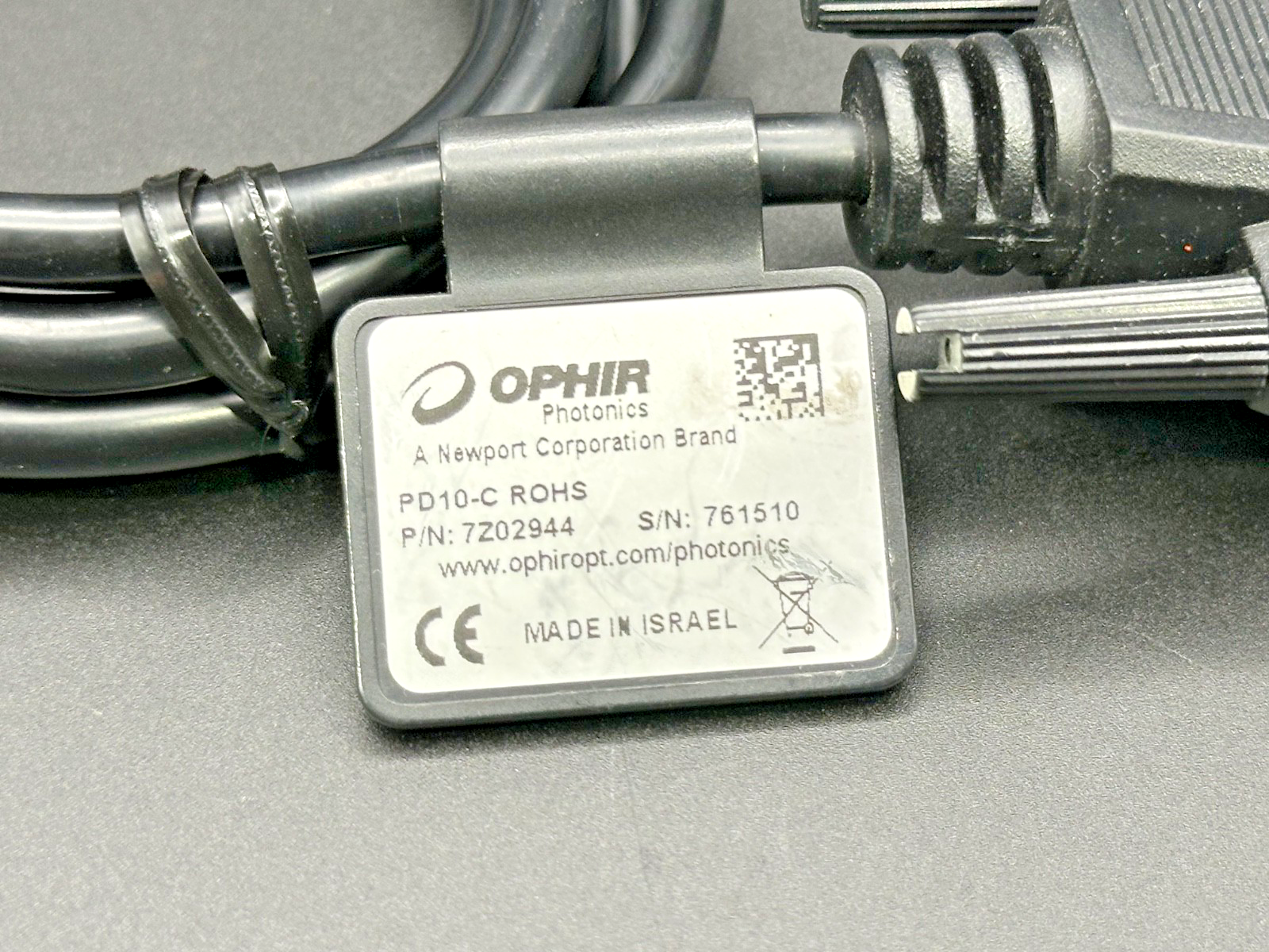 Ophir PD10-C Energy Sensor 7Z02944 w/ Juno USB Interface 7Z012504