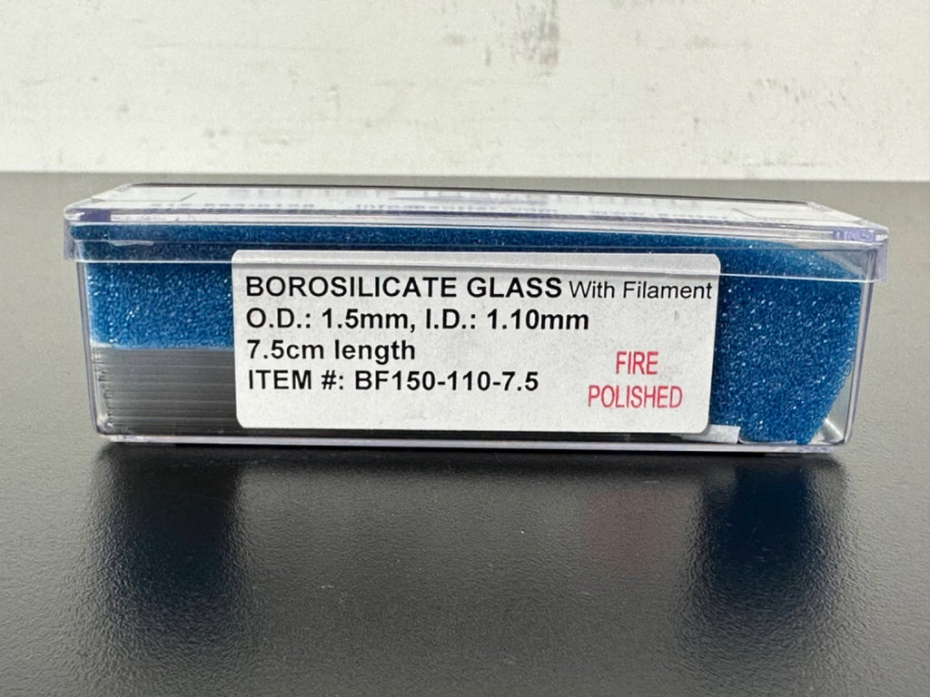 Sutter Instrument BF150 110 7.5 Borosilicate Glass Capillaries 1.5mm OD 7.5cm1