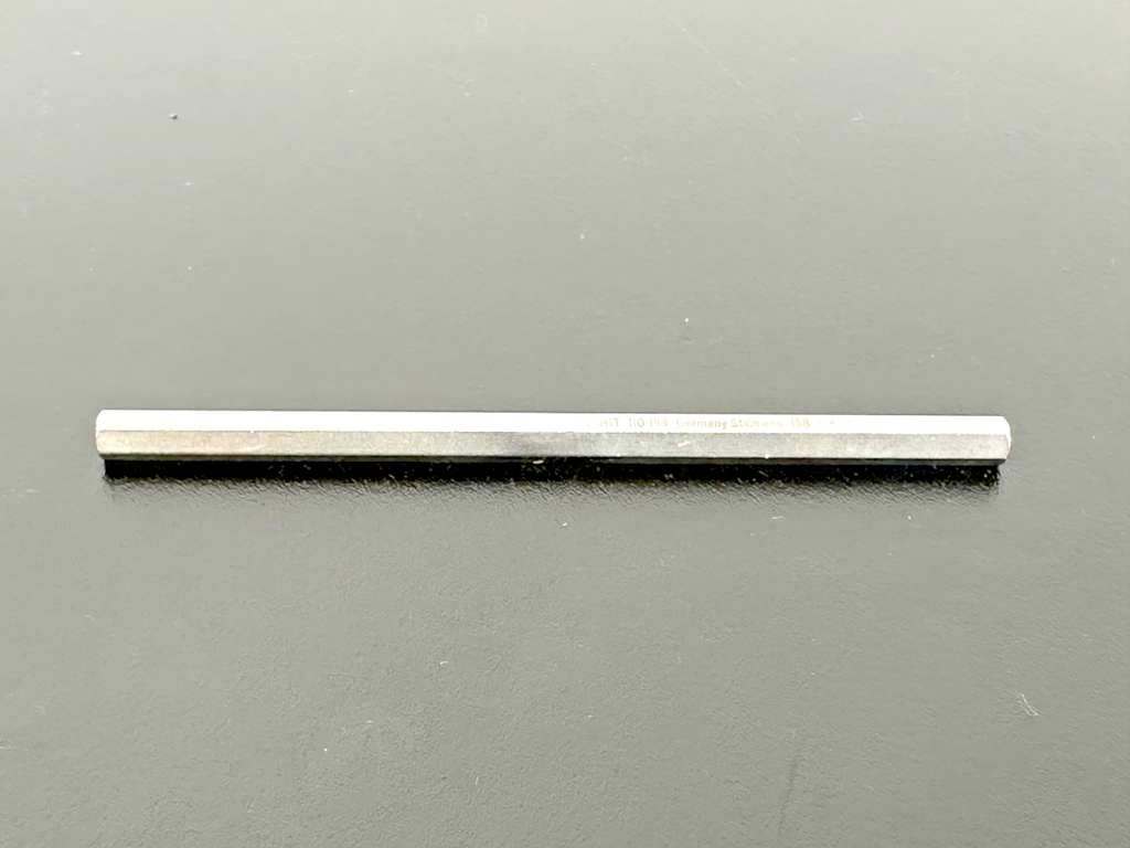 Jarit 110 194 #3HS Hexagonal Mini Blade Handle 4 1/8" Stainless0