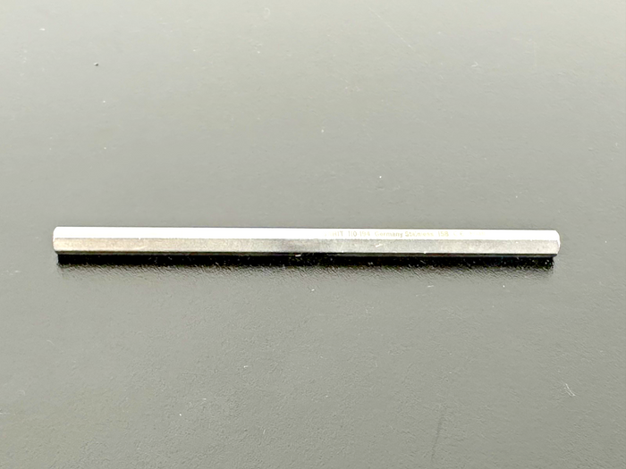 Jarit 110 194 #3HS Hexagonal Mini Blade Handle 4 1/8" Stainless