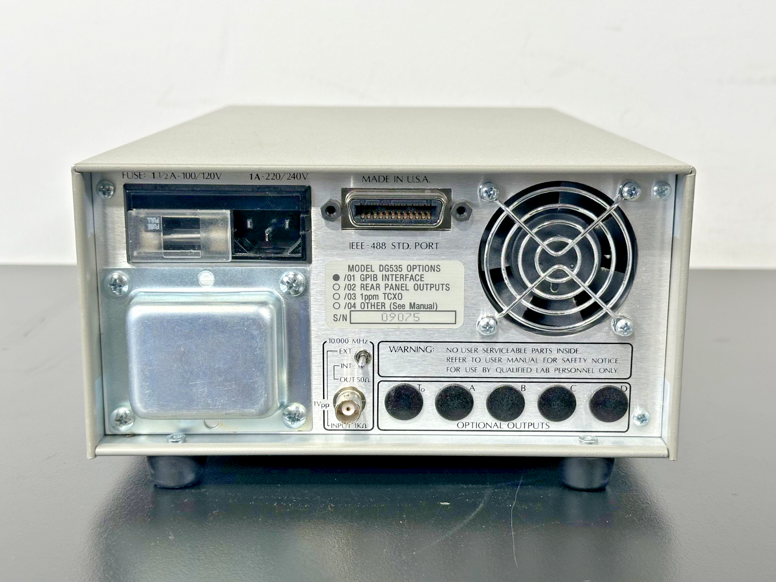 Stanford Research DG535 4 Channel Digital Delay Pulse Generator Opt 01 Working3