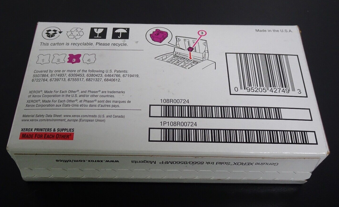 Xerox 8560/8560MFP Magenta 108R007242