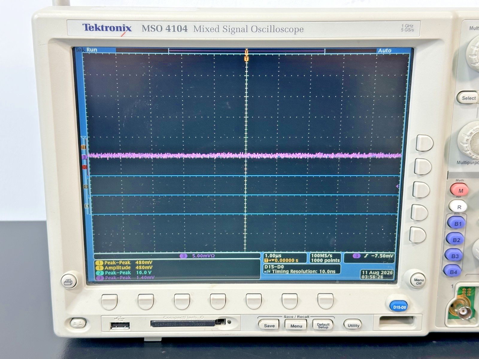 Tektronix MSO4104 1GHz 5GS/s Mixed Signal Oscilloscope w/ DPO4COMP Working3