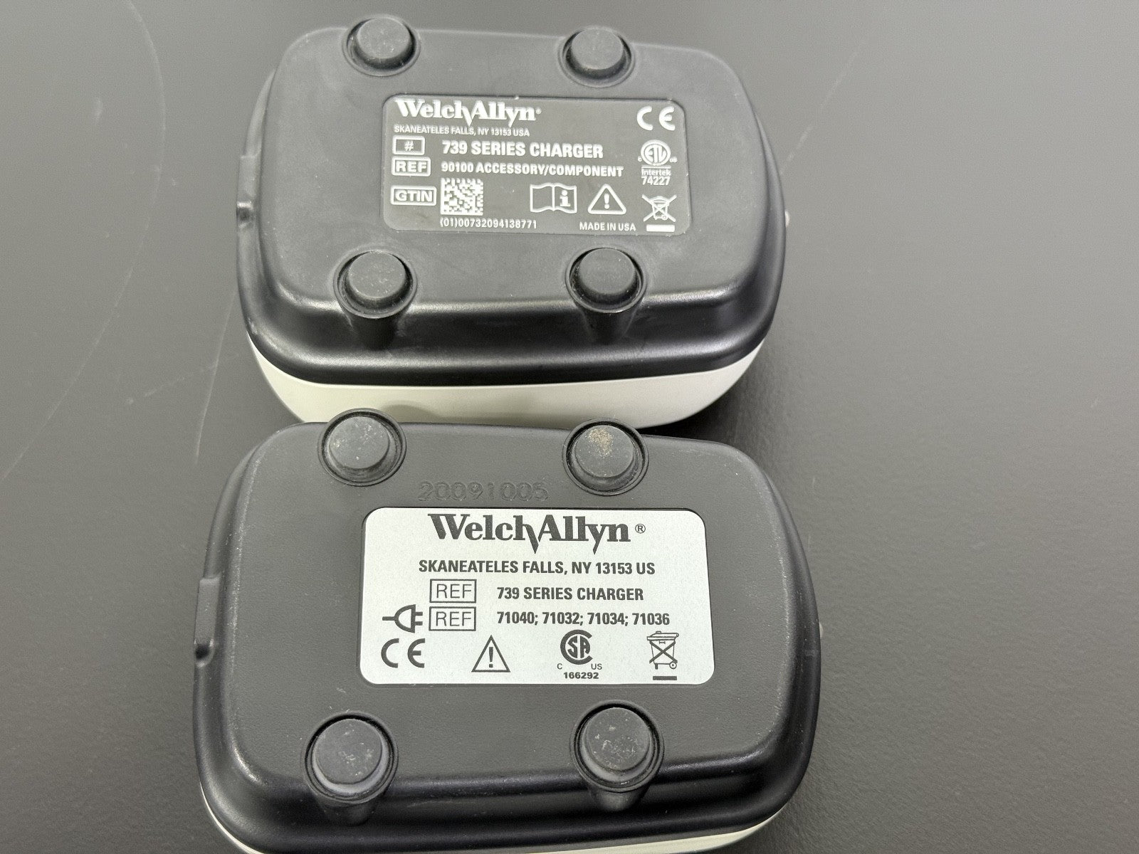 Lot x2) Welch Allyn 739 Series Charger Cordless Vaginal Illuminator3