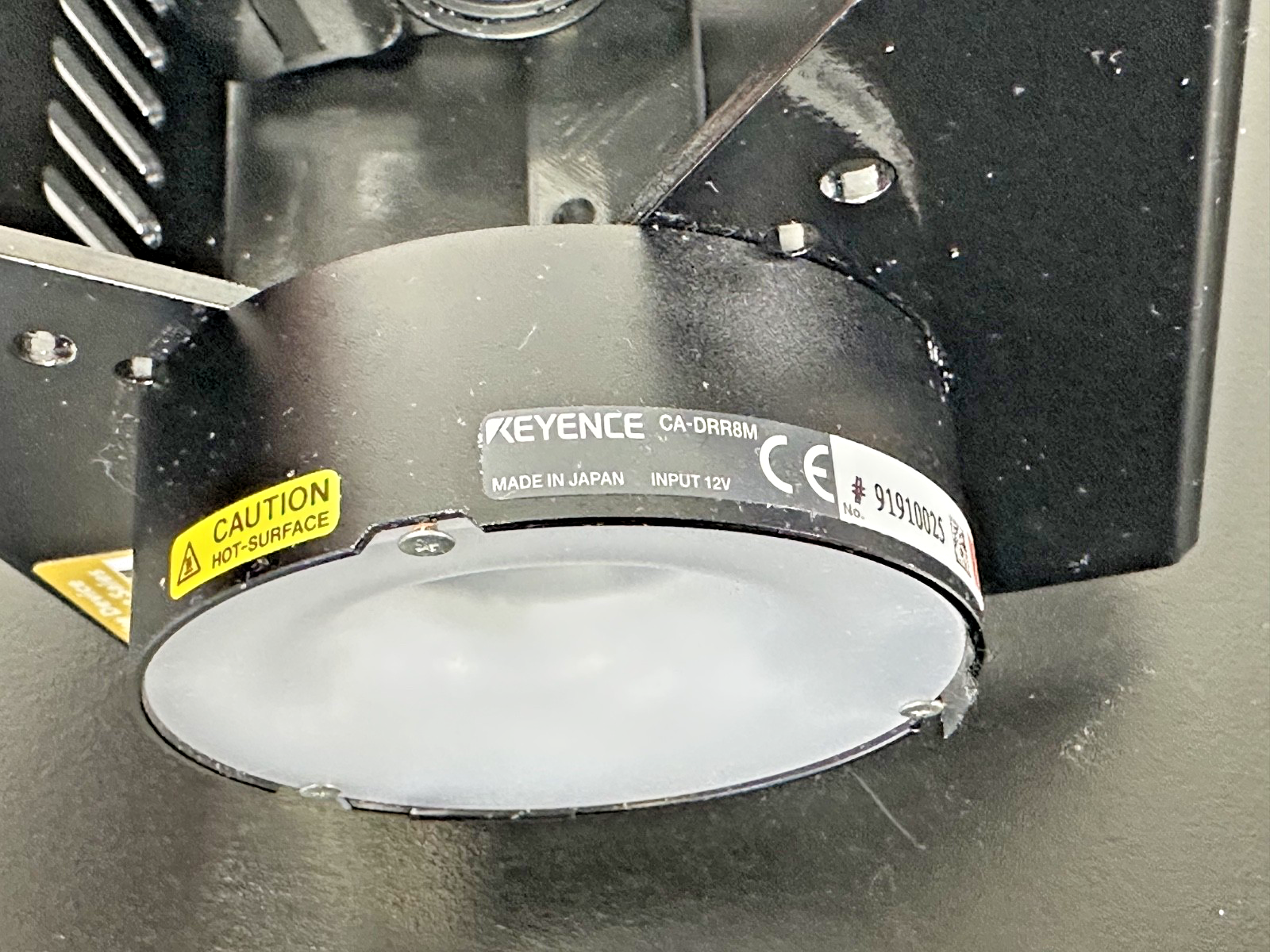 Keyence CA 035M VGA Camera CA DRR8M Ring Light Lens Vision Inspection System5