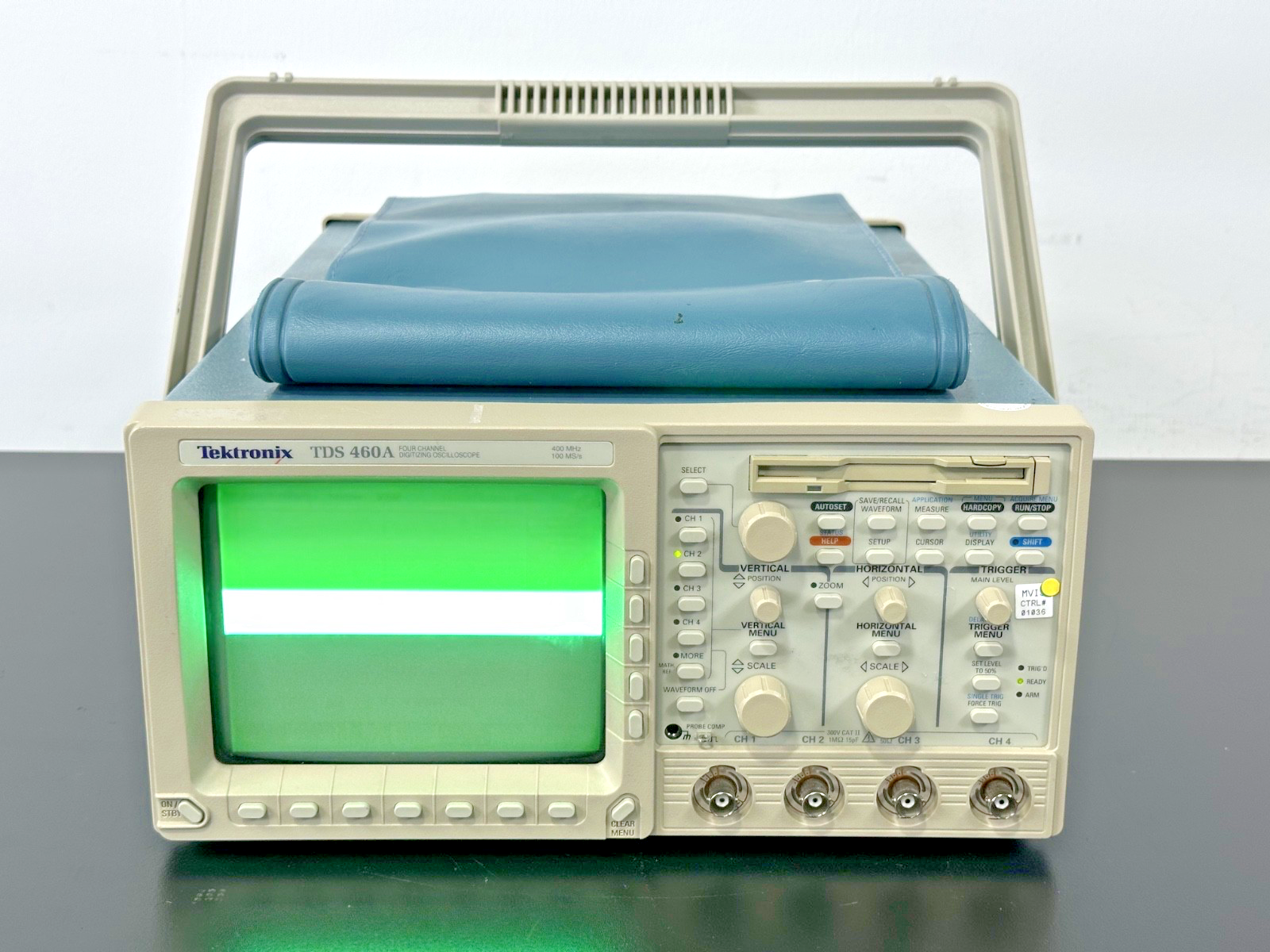 Tektronix TDS460A 400MHz 4 Channel Digitizing Oscilloscope Bad Display0