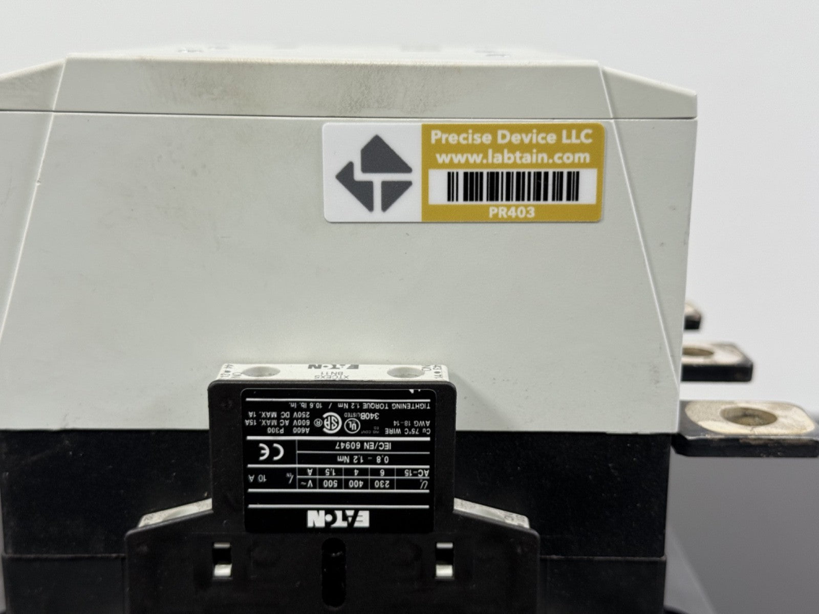 Eaton XTCE185L IEC Power Contactor 3 Pole 185A 600V AC3