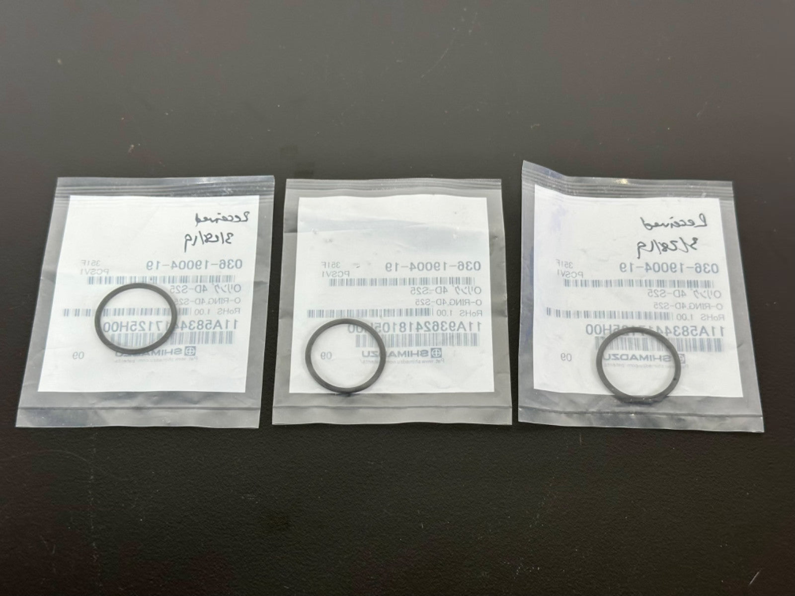 Lot of 3 Shimadzu 036 19004 19 O Ring 4D S25 HPLC LC Seals New1