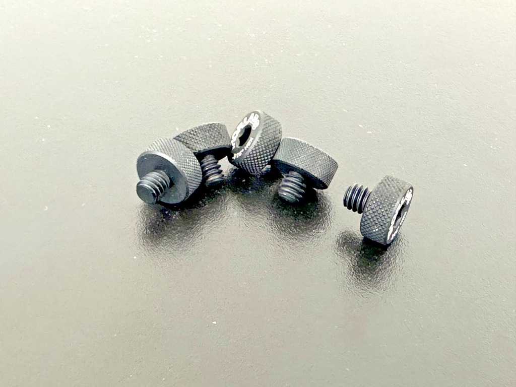 Lot of 5 Thorlabs 3/16" Hex Knurled Locking Thumb Screws for Optical Mounts3