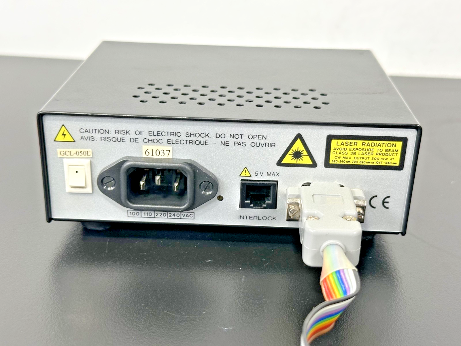 CrystaLaser GCL 050L Green Laser Head w/ CL 1001 Power Supply & Keys Working2