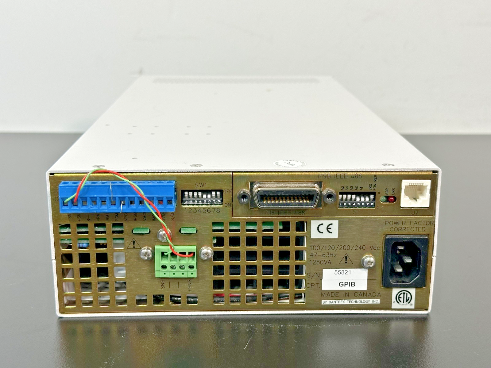 Xantrex XHR 60 18 DC Power Supply 60V 18A GPIB Tested Working1