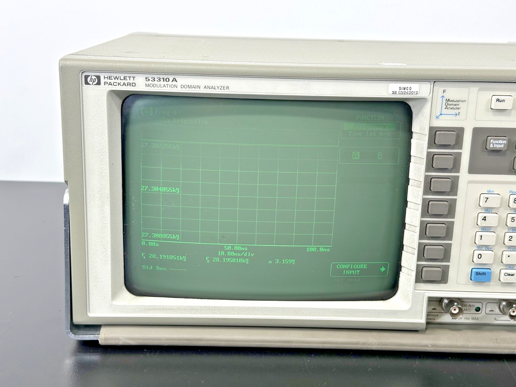 HP 53310A Modulation Domain Analyzer Options 001 010 031 Powers On Working1