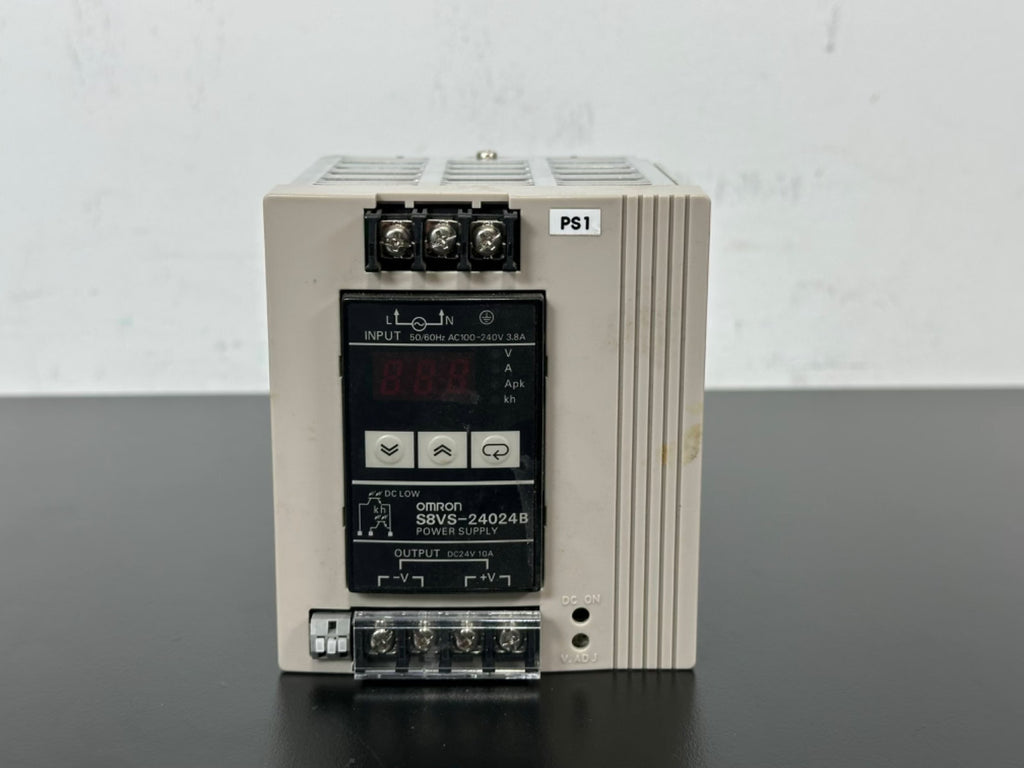 Omron S8VS 24024B DIN Rail Switching Power Supply 24V DC 10A Used1