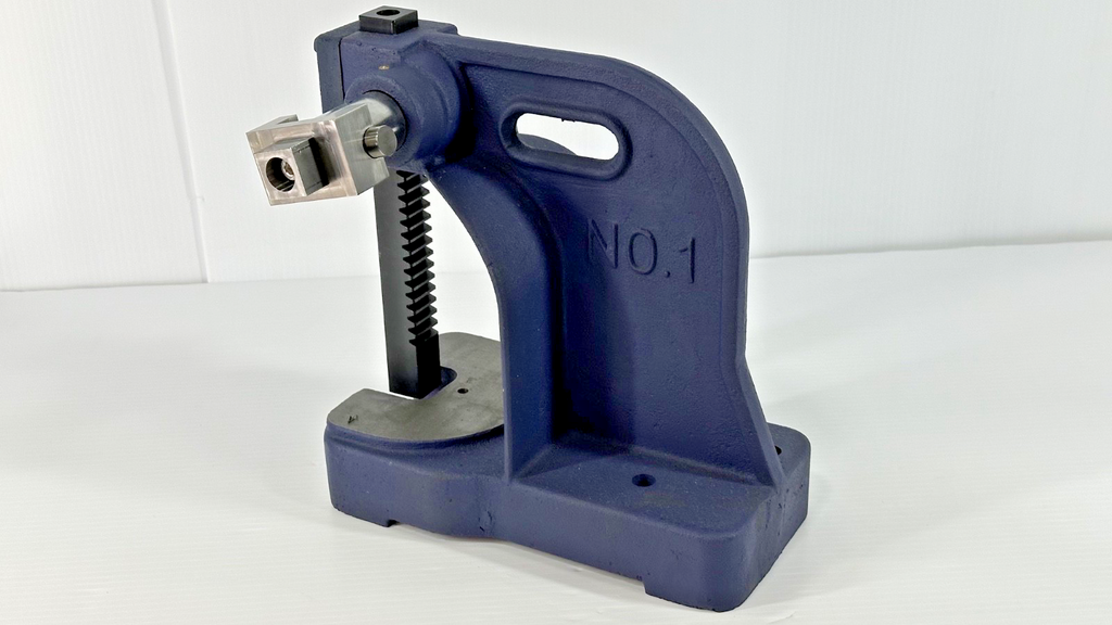 Palmgren 9661101 1 Ton Arbor Press with Anvil and Custom Ram Fixture1