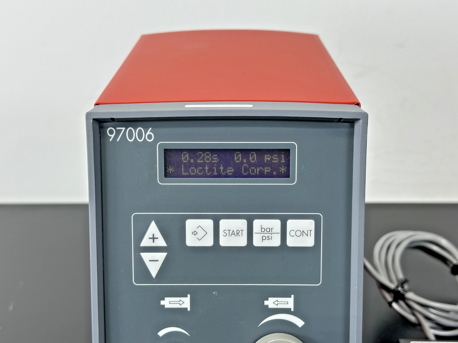 Loctite 97006 Digital Precision Syringe Dispenser w/ Foot Pedal Powers On1
