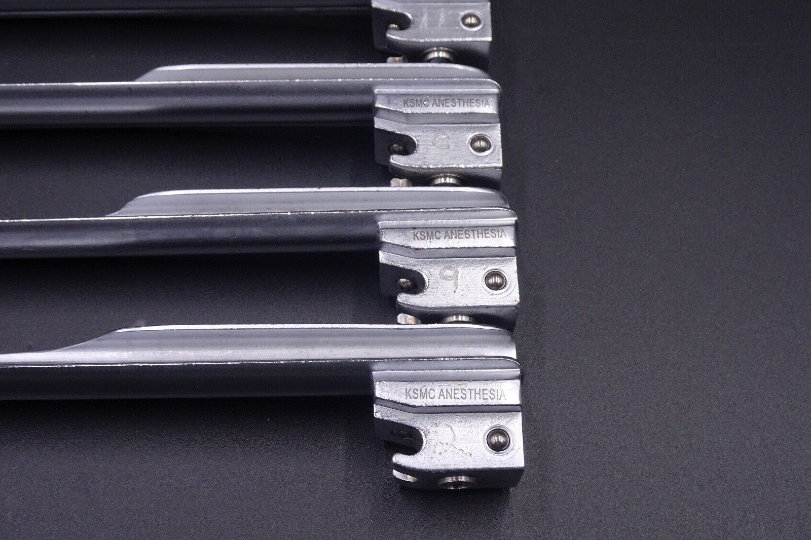 LOT x8) HEINE Classic+ Miller 3 FO Laryngoscope Blades6