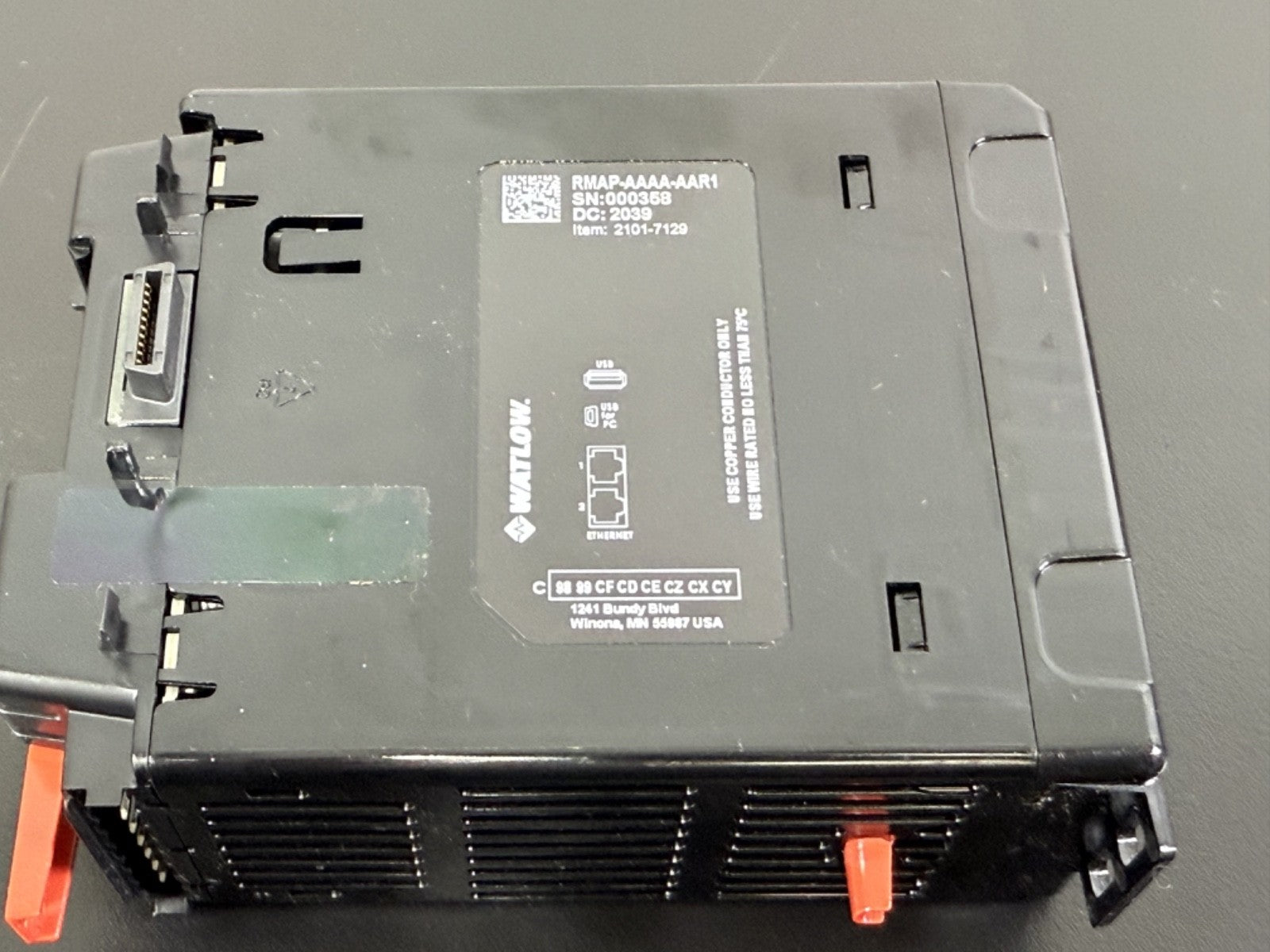 Watlow RMAP AAAA AAR1 Control Module | Ethernet USB | PN 2101 71291