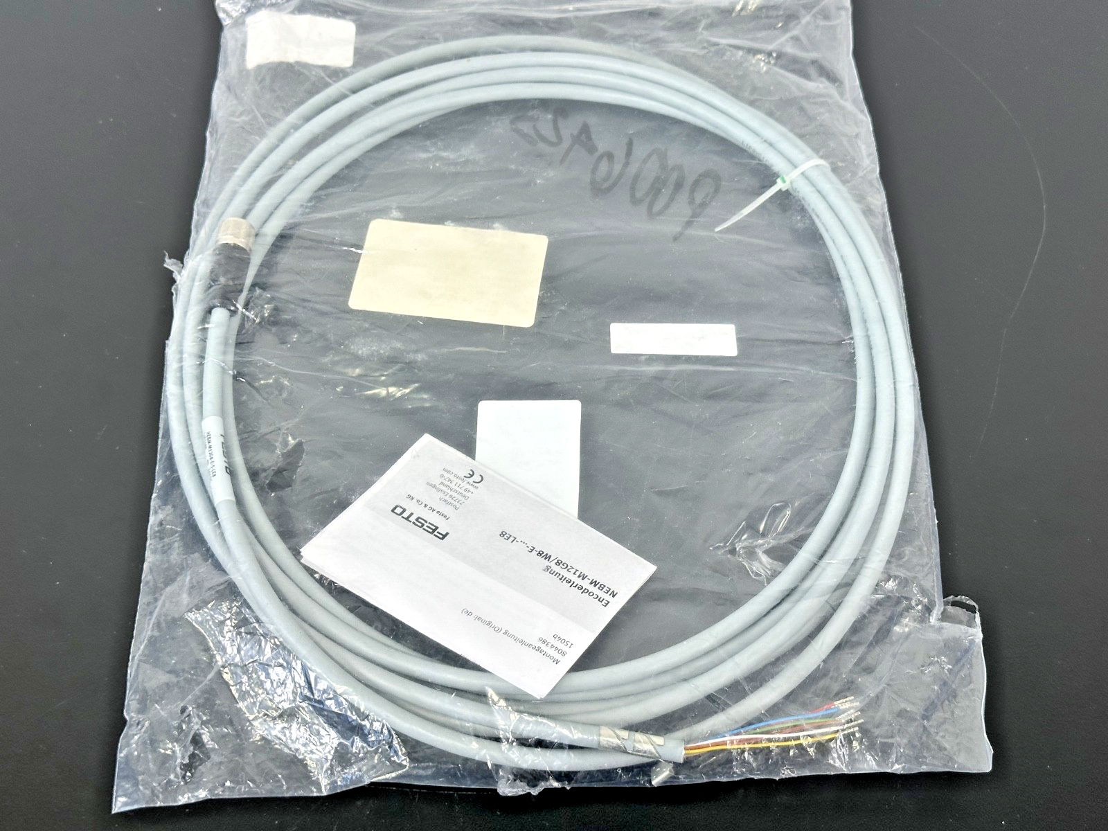 Festo NEBM M12G8 E 5 LE8 Encoder Cable 5M M12 1451588 New1
