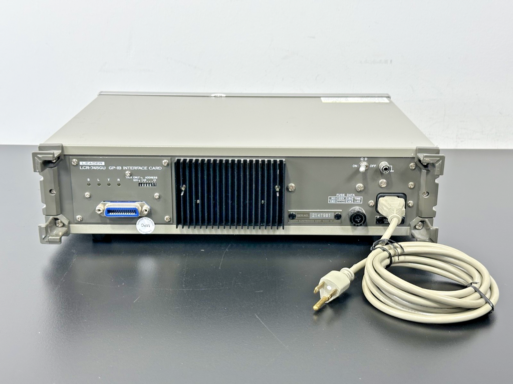 Leader LCR 745 Digital LCR Meter w/ LCR 745GU GPIB Interface Card Powers On3