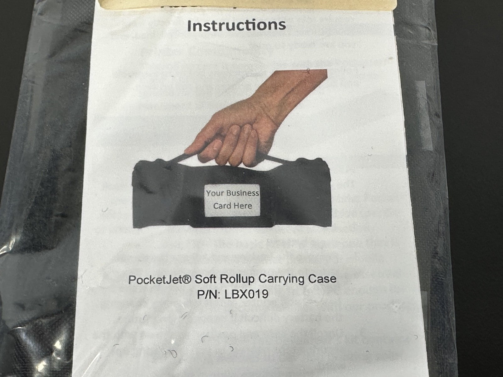 Brother PocketJet LBX019 Soft Rollup Carrying Case Portable Printer Bag New1
