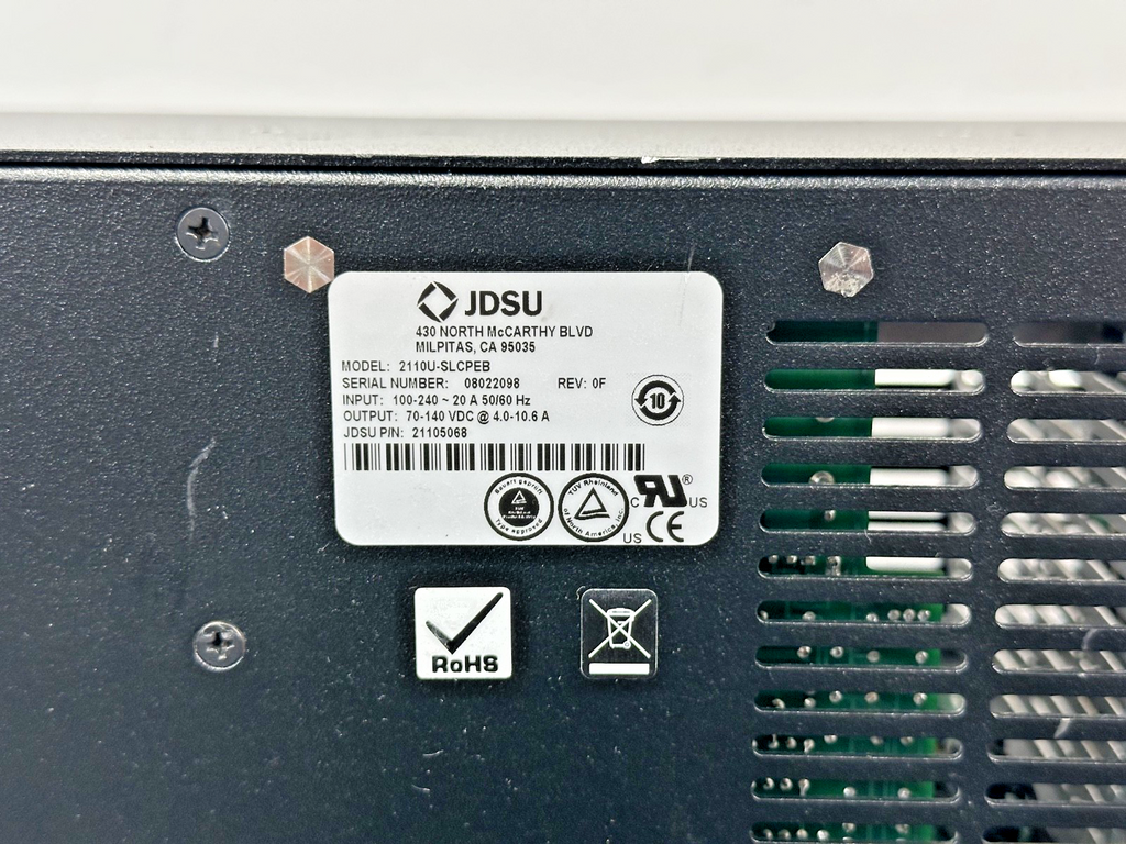 JDSU 2110U SLCPEB Laser Power Supply 70 140V DC 211050686
