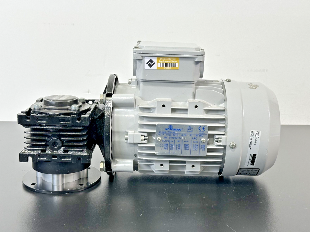 Motovario NMRV040 40:1 Worm Gearmotor 0.75 HP 3PH 56C Used Untested0