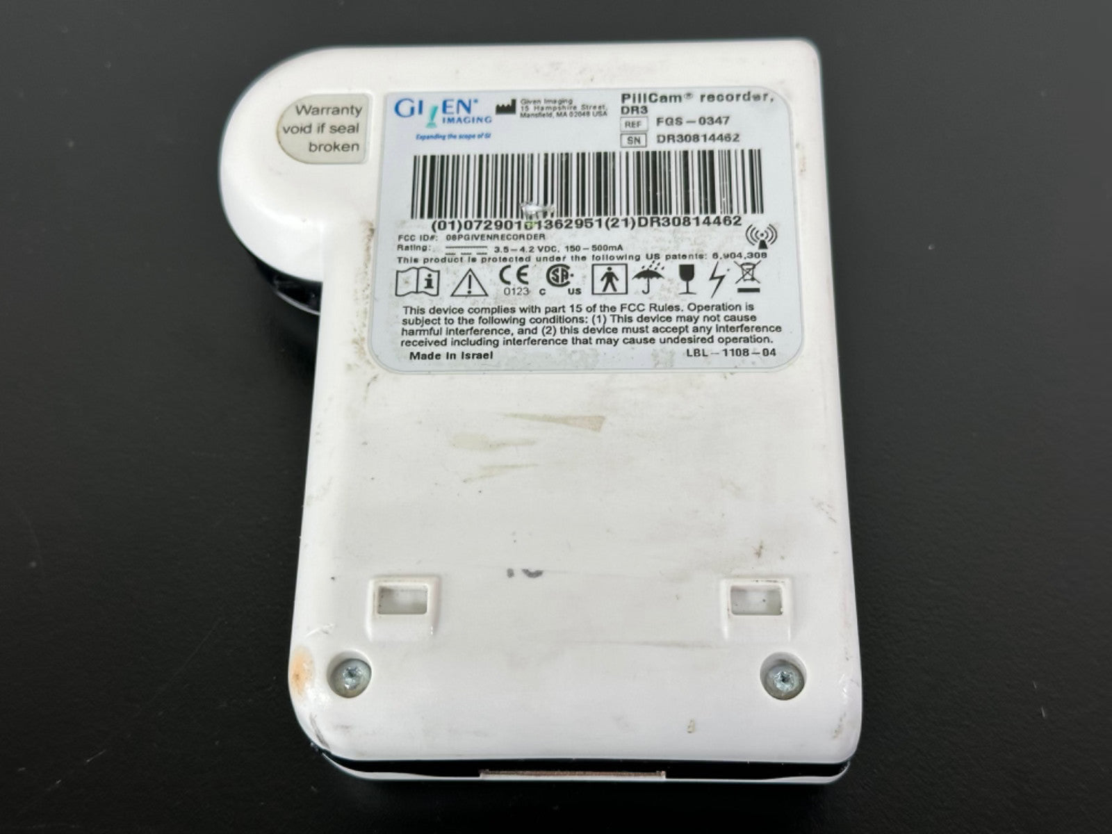 Given Imaging PillCam Recorder DR3 Capsule Endoscopy Data Recorder Unit2