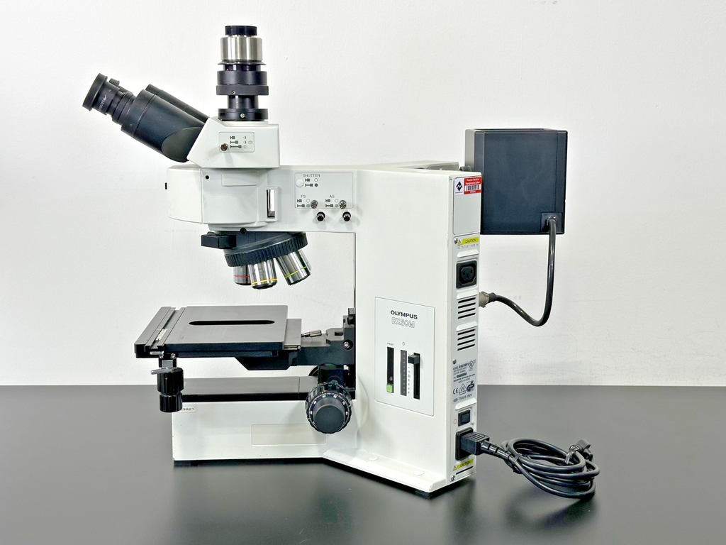 Olympus BX60MFS Trinocular Metallurgical Microscope w/5 MPlan Objectives Working3
