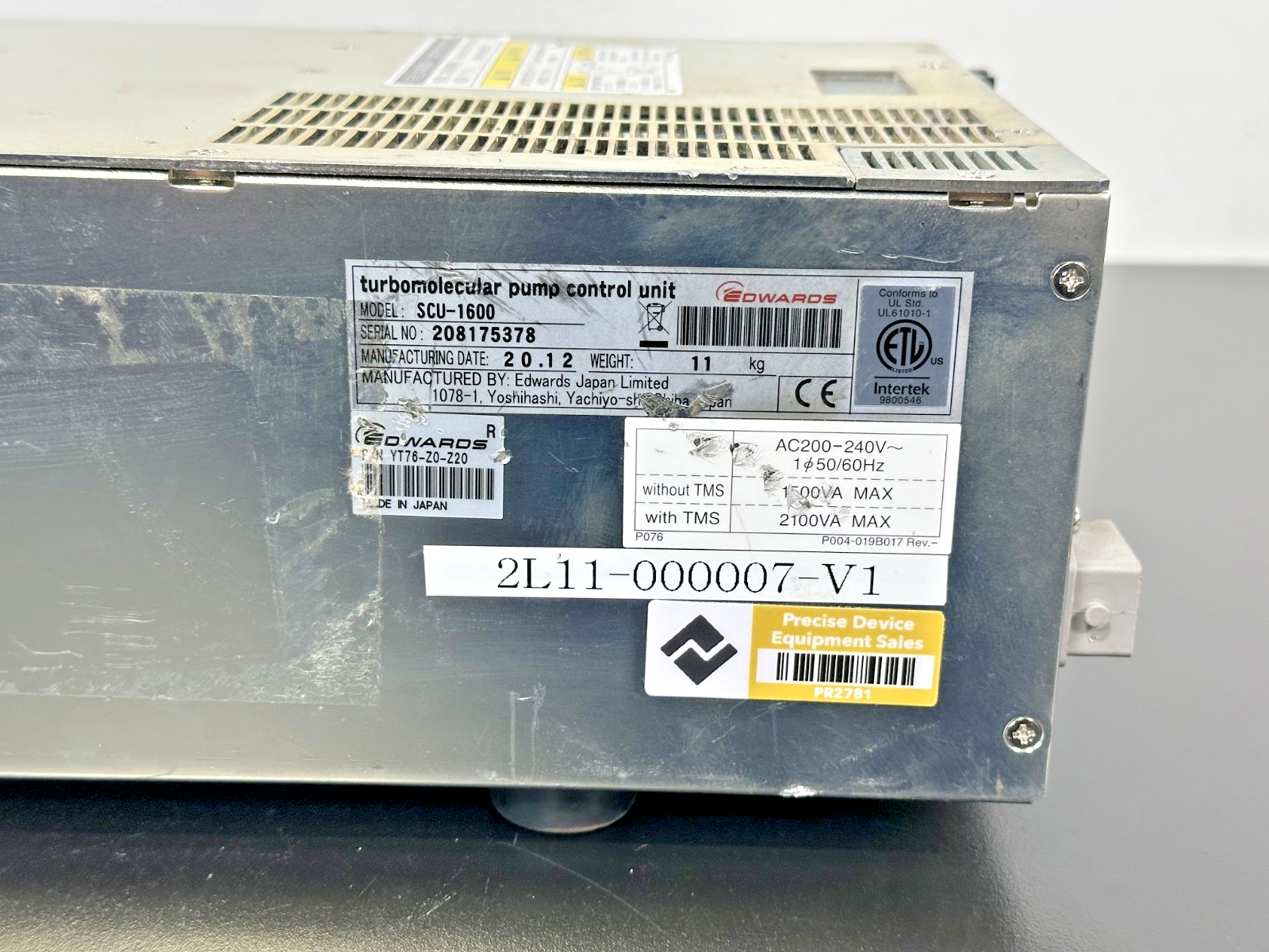 Edwards SCU 1600 STP Pump Controller YT76 Z0 Z20 Parts/Repair5