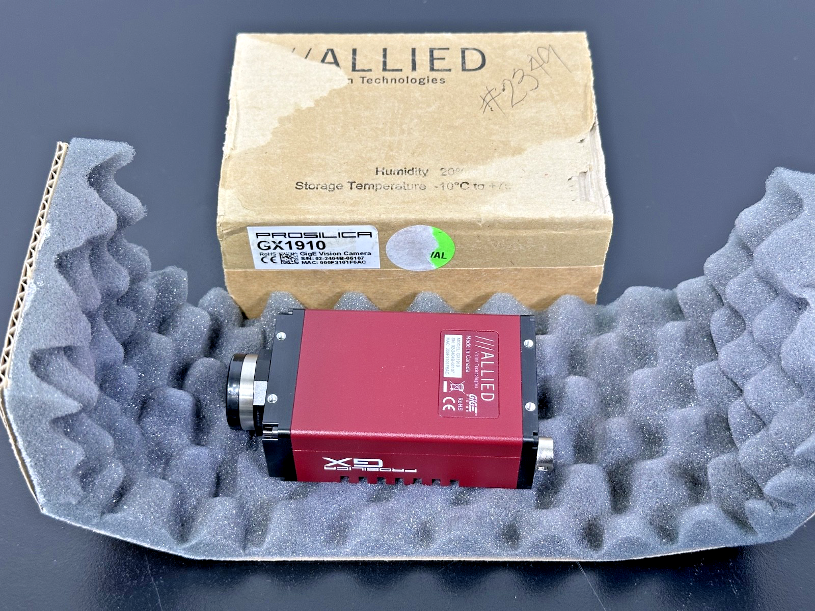 Allied Vision Prosilica GX1910 2MP GigE Machine Vision Camera New Open Box0