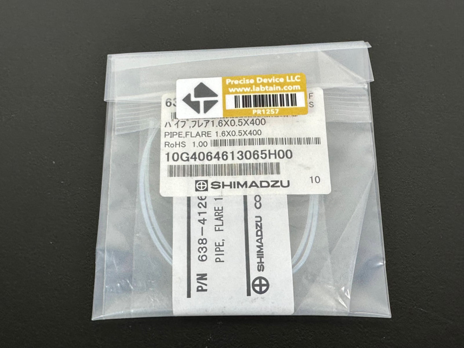 Shimadzu 638 41269 04 Pipe Flare 1.6x0.5x400 HPLC LC Tubing New Sealed2