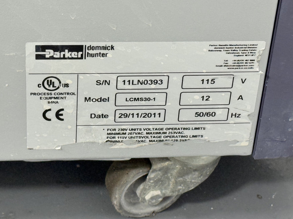 PARKER DOMINICK HUNTER NITROGEN GAS GENERATOR 30 LPM LC/MS, MODEL LCMS30 110