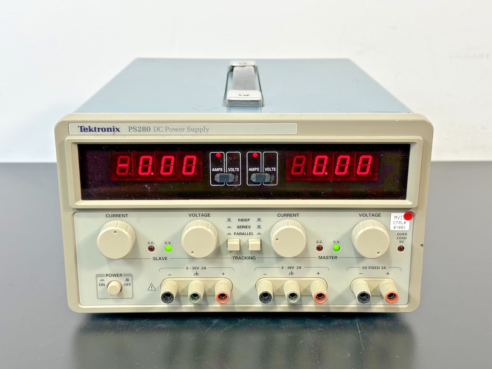 Tektronix PS280 Triple Output DC Power Supply 30V 2A Tested Working0