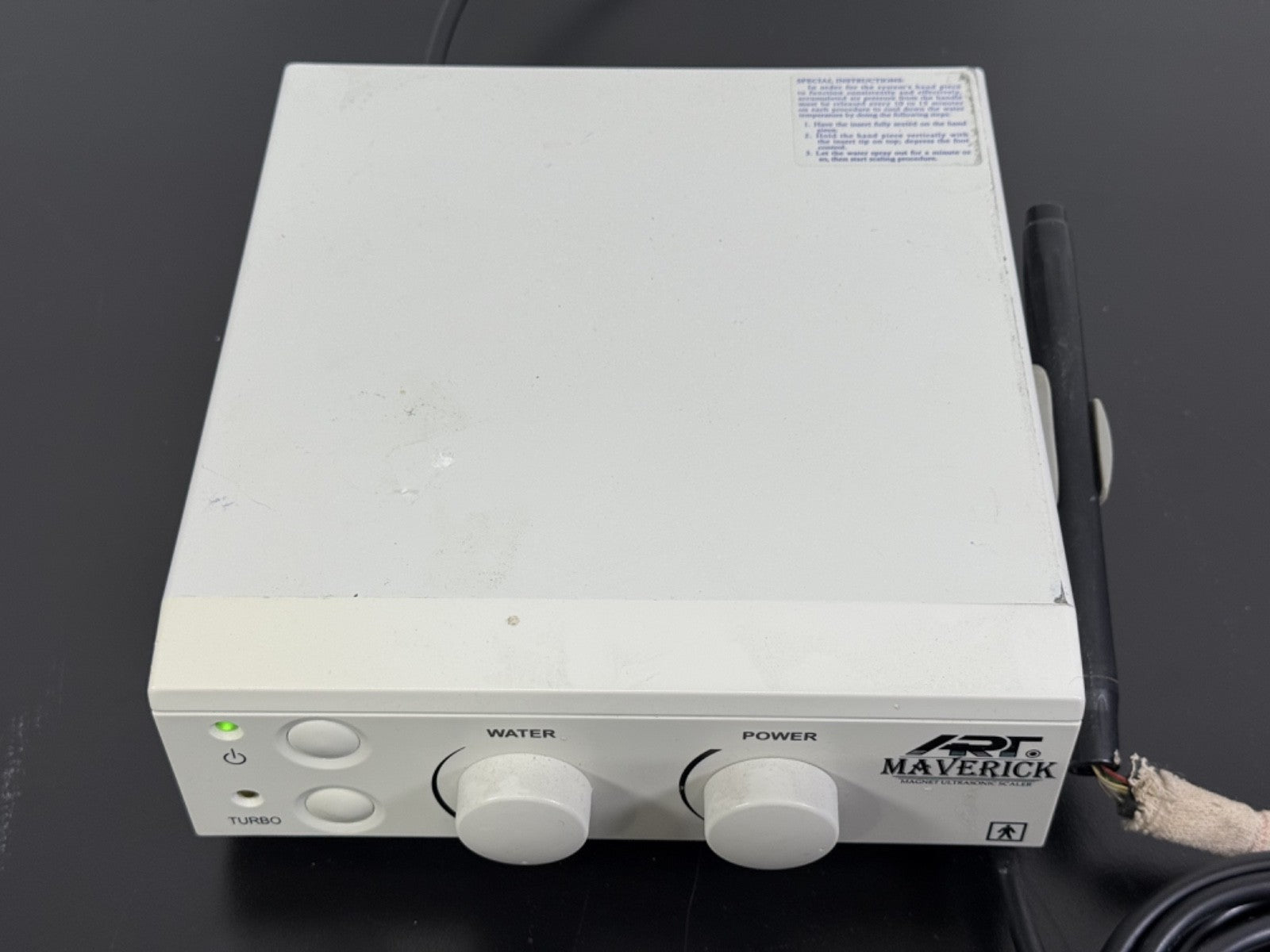 ART Maverick Ultrasonic Scaler ART M1 (25K) Bonart Control Unit For Parts Frayed0