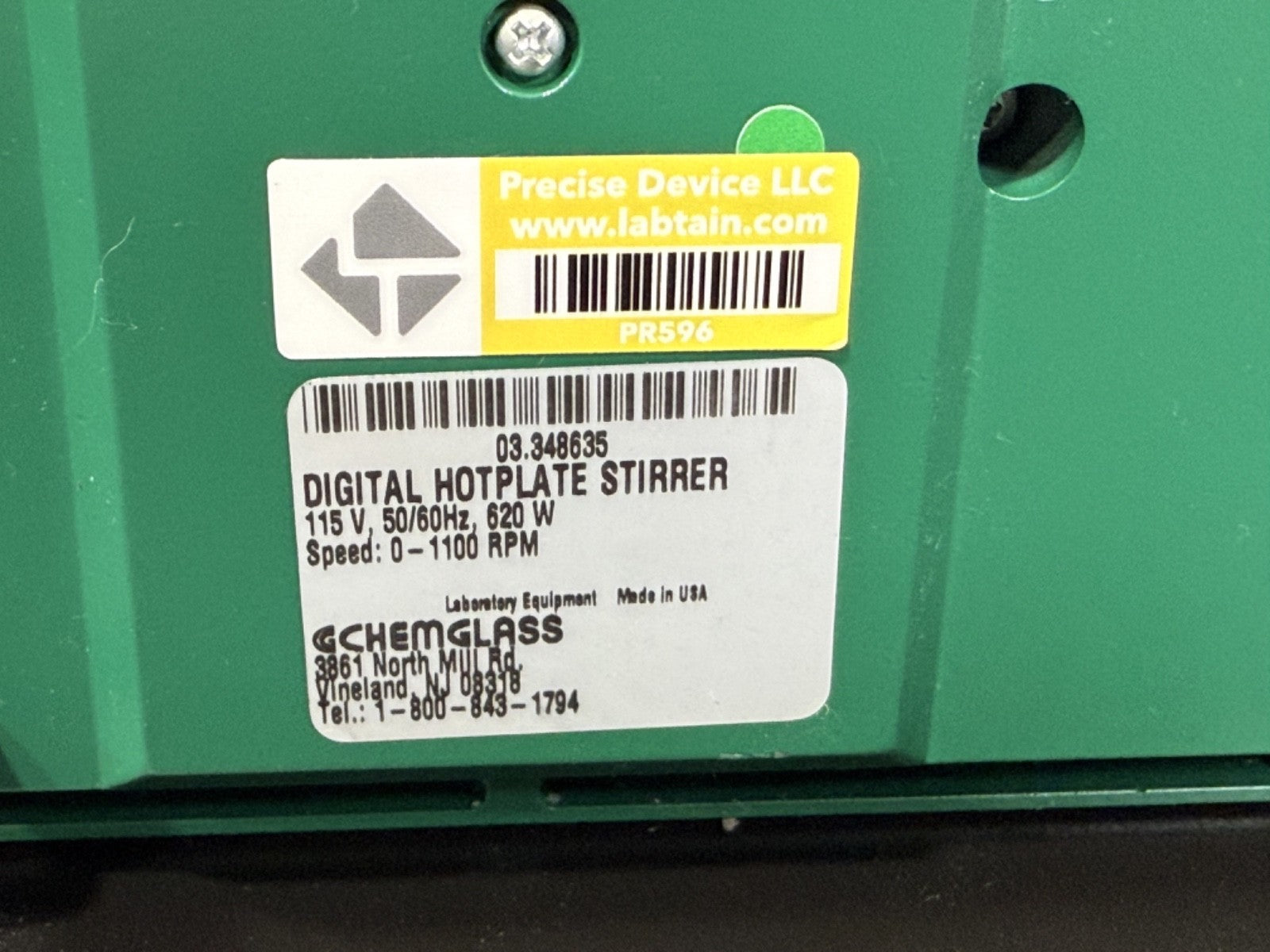 OptiChem Digital Hotplate Stirrer 03.348635 For Parts Missing Power Software5