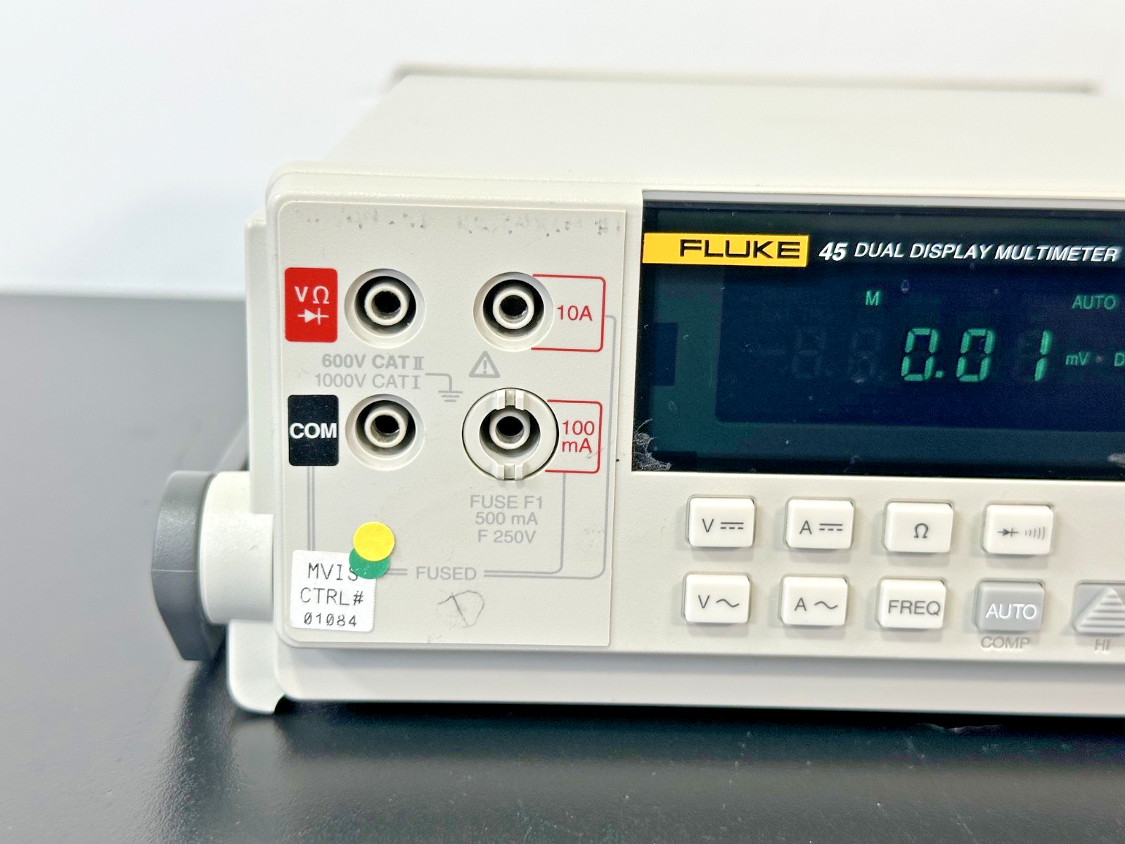 Fluke 45 Dual Display Bench Digital Multimeter IEEE 488 RS 232 Powers On2