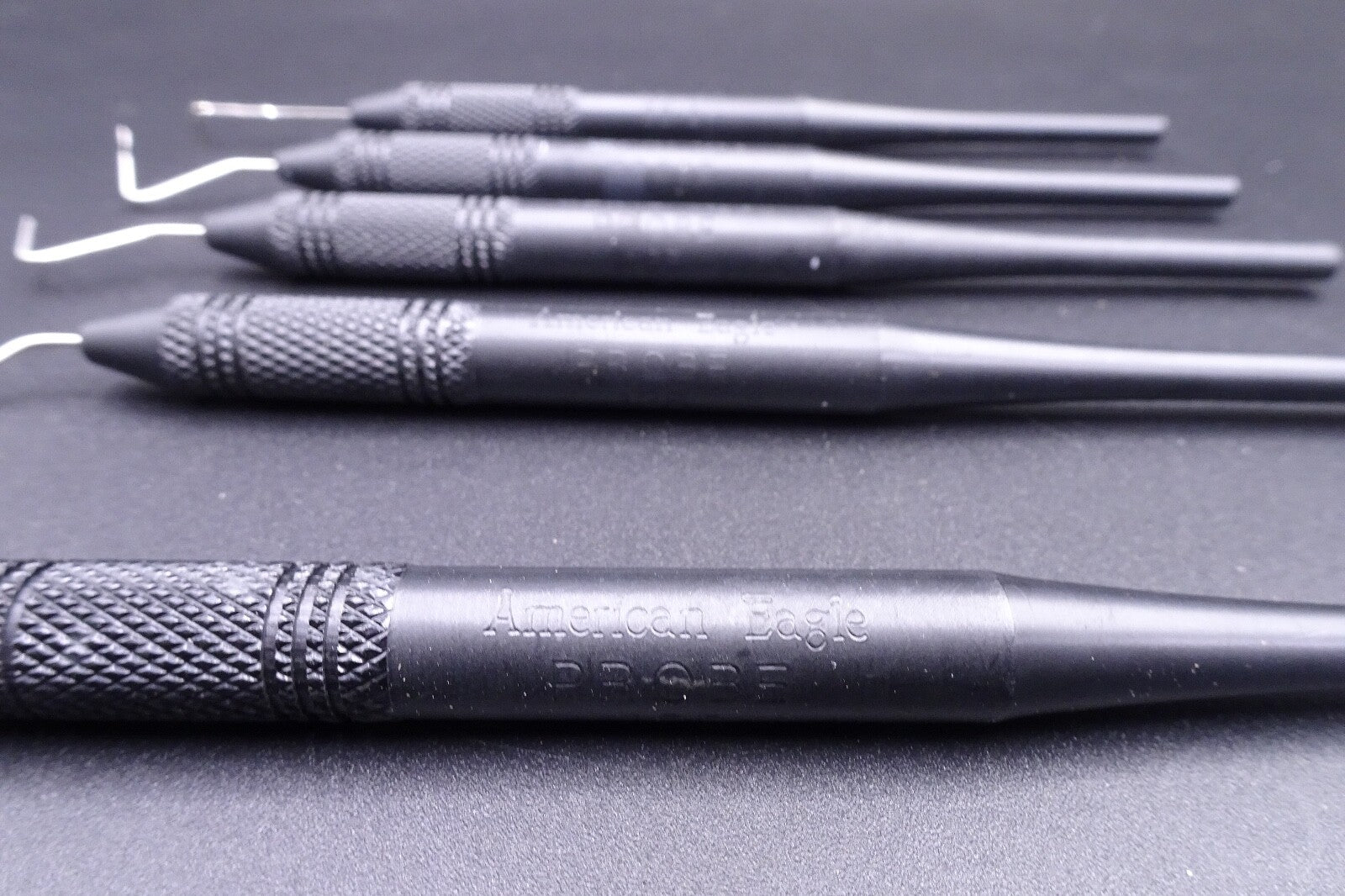 Lot x5) American Eagle Dental Probe 12b #12 Black Periodontal Instruments3