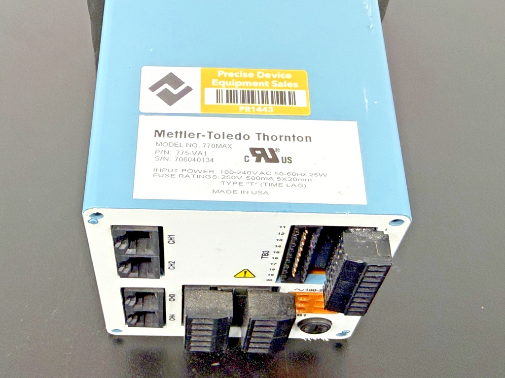 Mettler Toledo Thornton 770MAX Process Analyzer Transmitter 775 VA14